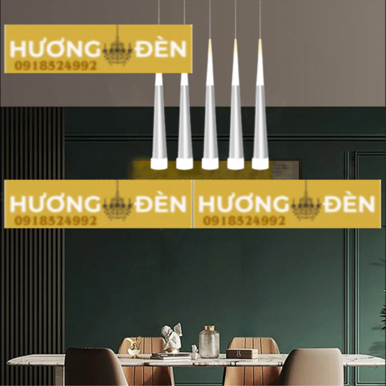 Đèn Thả Led Sao Băng 5 Bóng Bạc